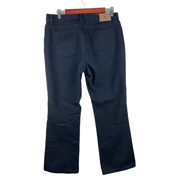 Lauren Ralph Lauren Black Denim Boot Cut Jeans Women's Size 12 - Picture 2 of 7